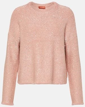 Altuzarra Jersey Yasworth De Punto Metalizado - Rosa