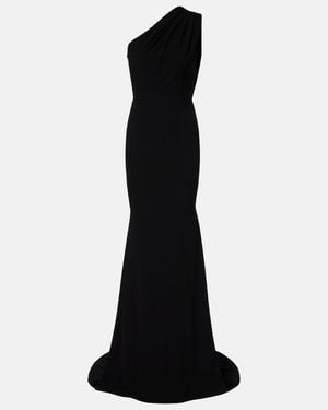 Alex Perry One-Shoulder-Robe Aus Crepe - Schwarz