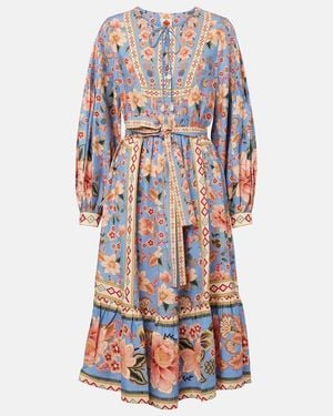 FARM Rio Superbloom Tapestry Printed Midi Dress - Multicolor