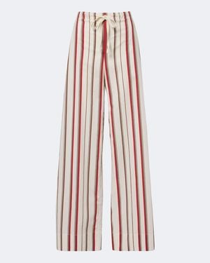SIR. Alva Striped Cotton Wide-Leg Pants - Multicolor