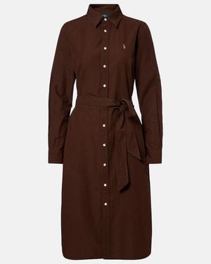 Polo Ralph Lauren Dresses Cotton Linen - Brown