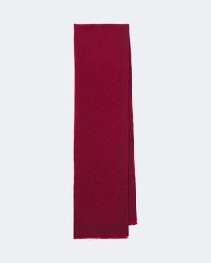 Gucci Schal Gg Aus Einem Wollgemisch - Rot