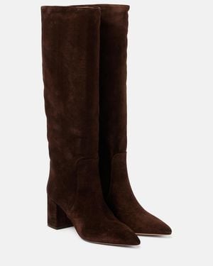 Paris Texas Anja 70 Suede Knee-High Boots - Brown
