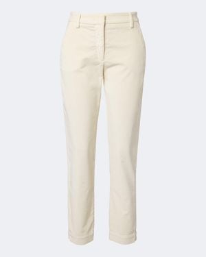 Eleventy New York Cotton-Blend Tapered Pants - Natural