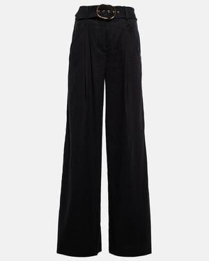 Veronica Beard Rimini Belted Pants - Black