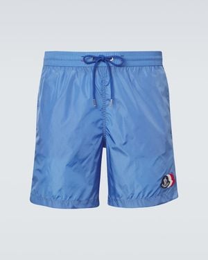 Moncler Badeshorts Archivio - Blau