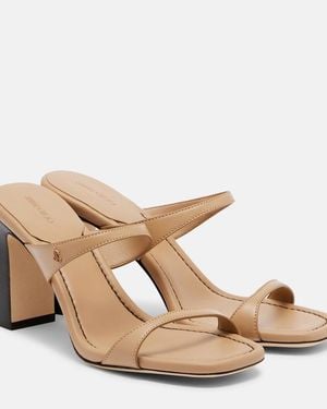 Jimmy Choo Mules Lucian Aus Leder - Natur