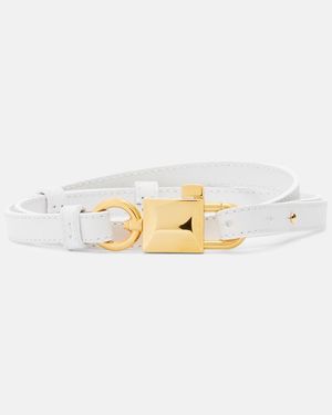 Dolce & Gabbana Lock Leather Belt - Metallic