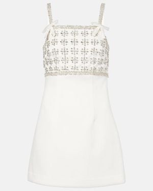 Rebecca Vallance Lia Embellished Minidress - White
