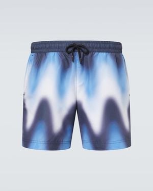 Commas Printed Swim Trunks - Blue