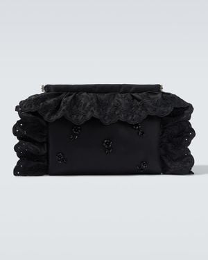 Simone Rocha Pillowcase Embellished Clutch - Black