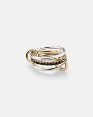Spinelli Kilcollin Tigris 18Kt And Sterling Ring With Diamonds - White