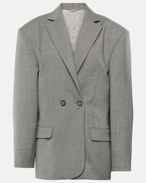 Magda Butrym Boxy Wool Blazer - Grey