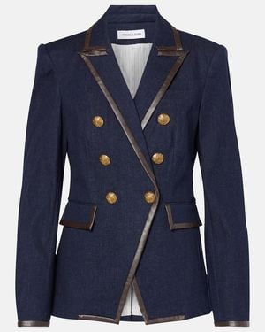 Veronica Beard Miller Denim Blazer - Blue