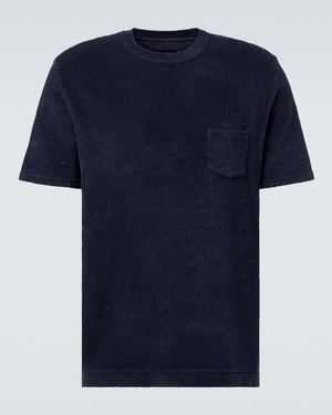 Thom Sweeney Cotton Terry T-Shirt - Blue