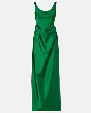 Vivienne Westwood Nova Camille Satin Corset Gown - Green