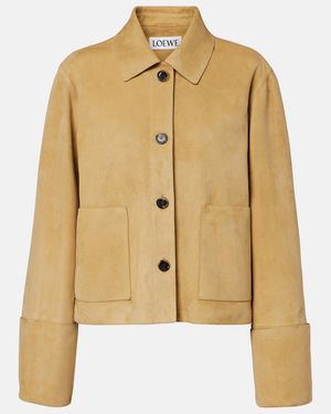 Loewe Suede Jacket - Natural