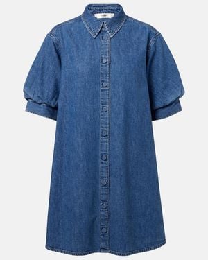 FRAME Play Denim Minidress - Blue