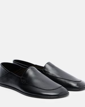 Calvin Klein Vela Leather Loafers - Black