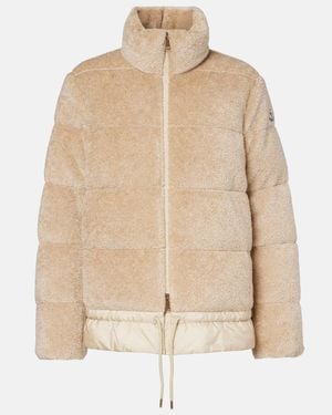 Moncler Cedre Teddy Down Jacket - Natural