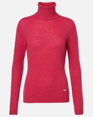 Tom Ford Top De Cuello Alto De Cachemir Y Seda - Rojo