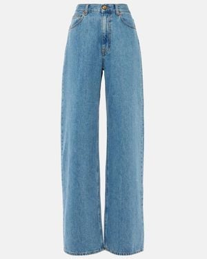 Blazé Milano Java High-Rise Wide-Leg Jeans - Blue