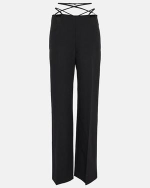 Dion Lee Cutout Straight Pants - Black