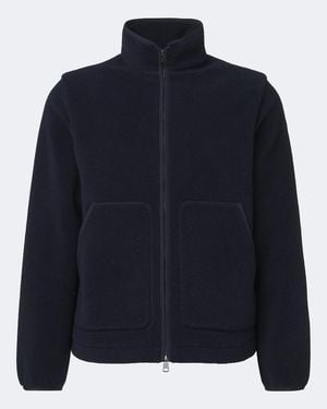 Moncler Veste En Polaire - Bleu