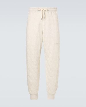 Comme des Garçons Jogginghose Aus Baumwoll-Jersey - Weiß