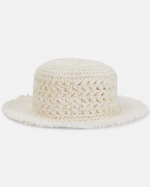 Ruslan Baginskiy Paper Straw Bucket Hat - Natural