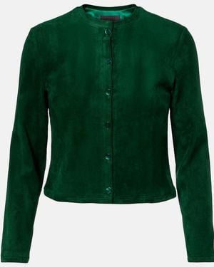 Stouls Astrid Suede Cardigan - Green