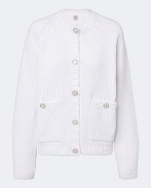 TOTEME Cotton Cardigan - White