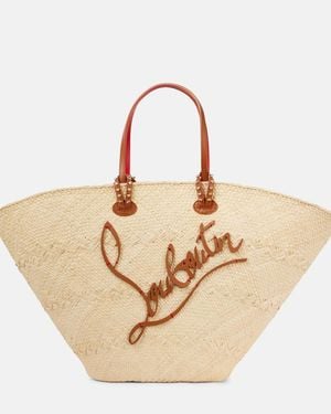 Christian Louboutin Cabata Large Raffia Tote Bag - Natural