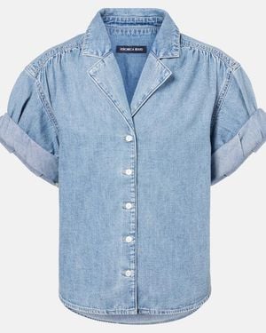 Veronica Beard Ilene Denim Shirt - Blue