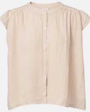 Velvet Janey Linen Shirt - Natural