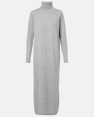 Jardin Des Orangers Wool And Cashmere Jumper Dress - Grey
