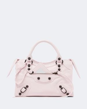 Balenciaga Le City Mini Leather Top-Handle Bag - Pink