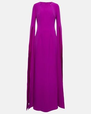 Safiyaa Crepe Gown - Purple