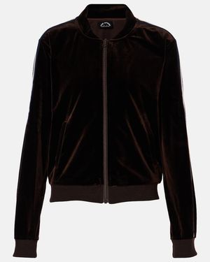 The Upside Castilllon Kasia Velvet Track Jacket - Black
