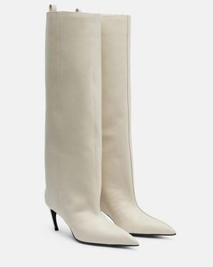The Attico Stiefel Lea 65 Aus Leder - Weiß