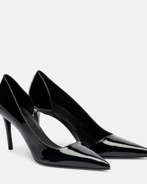 KHAITE Jett D'Orsay 85 Patent Leather Court Shoes - Black