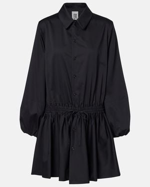 Noir Kei Ninomiya Cotton Shirt Dress - Black