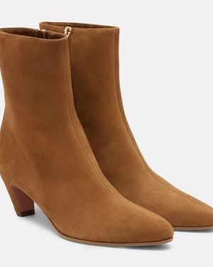 Aquazzura Bottines Sloan En Daim - Marron
