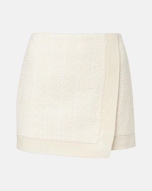 Balmain Tweed Miniskirt - White