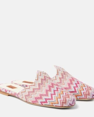 Missoni Mules En Zigzag - Rosa
