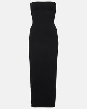 Leset Rio Bandeau Jersey Midi Dress - Black