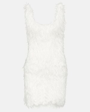 Coperni Feather Minidress - White