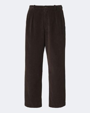 The Row Weite Hose Tuxo Aus Baumwollcord - Grau