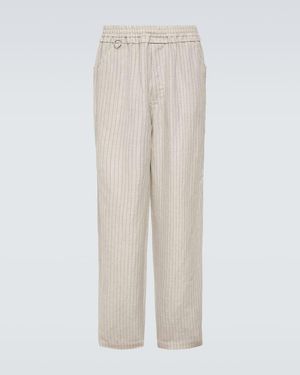 Undercover Weite Hose Aus Wolle Und Leinen - Natur