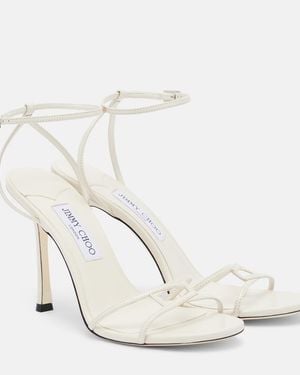 Jimmy Choo 1998 Leo Leather Sandals - White